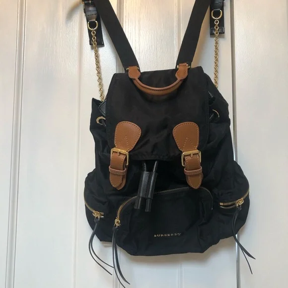 COPY - Burberry Backpack Burberry Jeff Check Canvas Backpack Bookbag – handmethebag.com main image 3